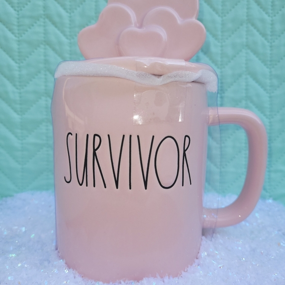 Rae Dunn Other - Rae Dunn Survivor mug with topper